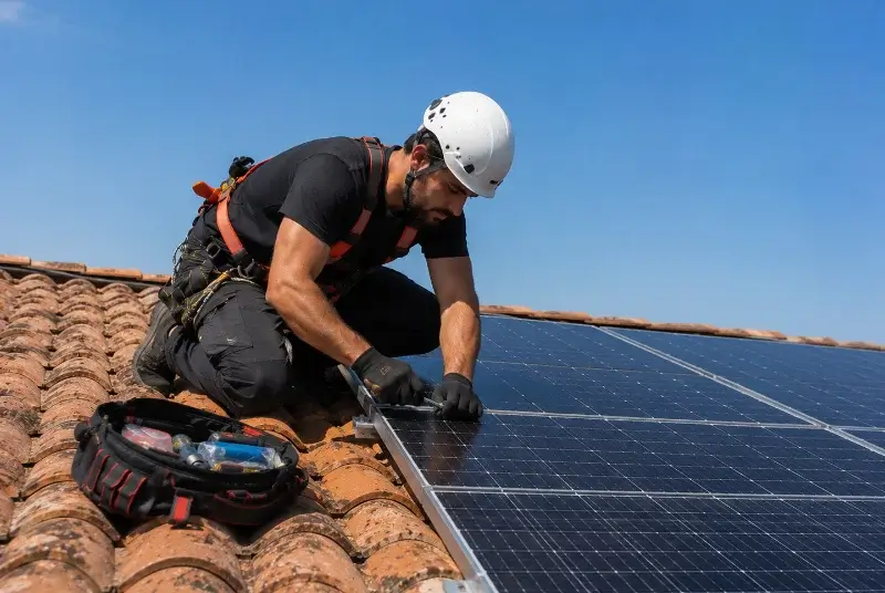 Maintenance et monitoring de panneaux solaires à Silfiac