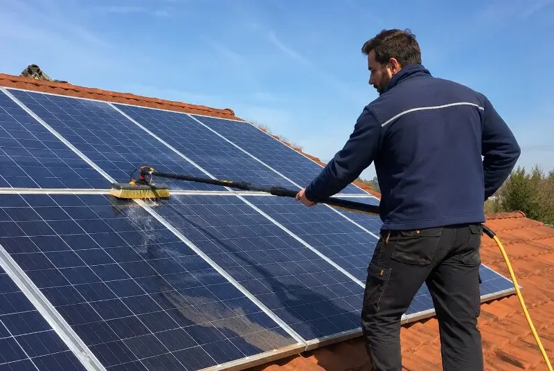 Nettoyage et entretien de panneaux solaires à Silfiac